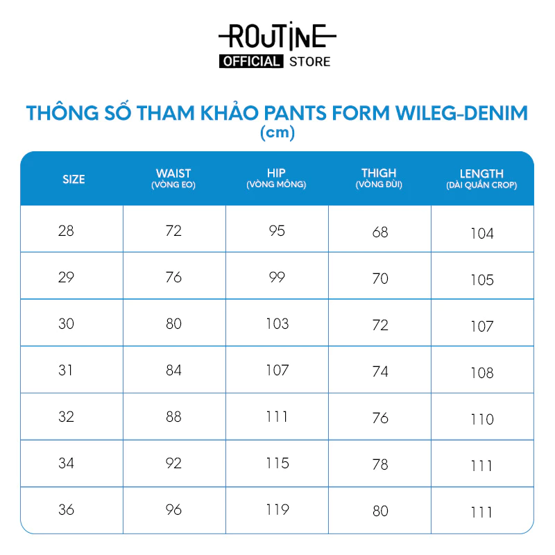 Quần Jeans Nam Form Wide Leg - Routine 10F25DPA012
