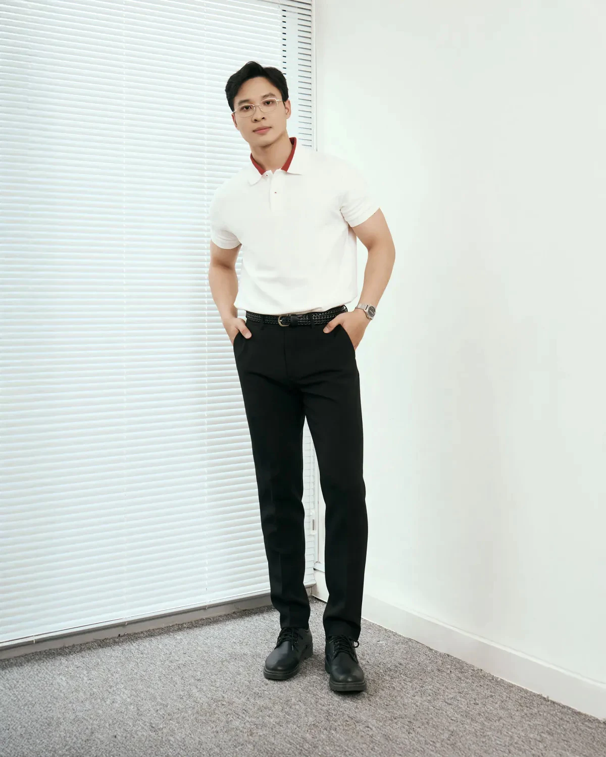 Áo Polo Tay Ngắn Nam Phối Cổ Form Fitted - Routine 10F25POL001