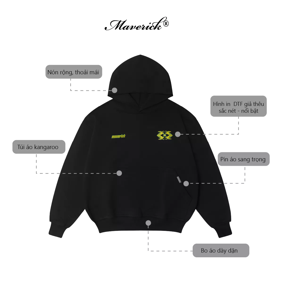Áo Hoodie Unisex Boxy World Cup 26 440GSM Chất Nỉ Chân Cua Dày Dặn Thấm Hút Chống Nắng Tốt