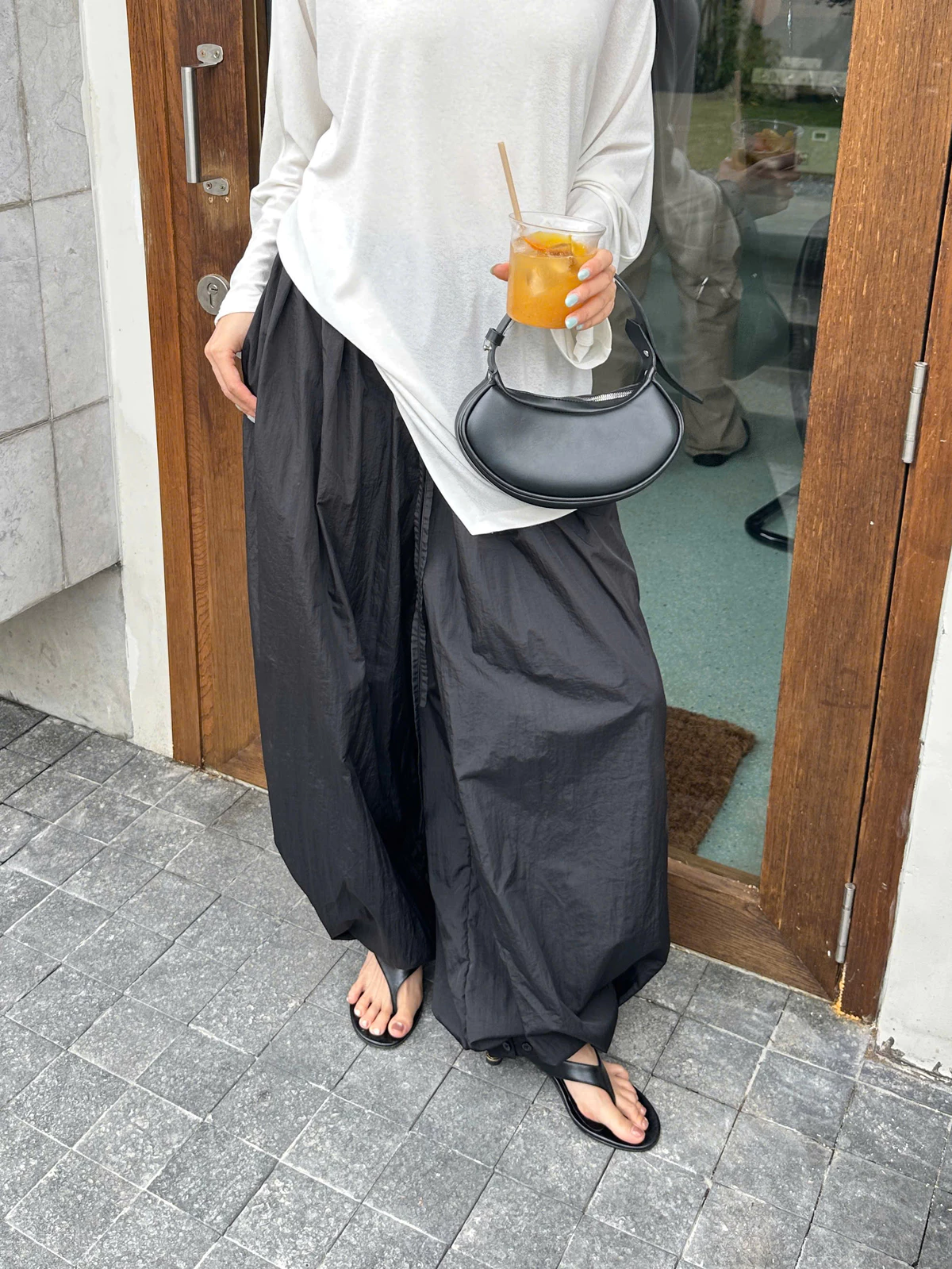 Nosbyn - Quần Dài Kiểu Bí Chất Liệu Dù - Pumpkin Pants