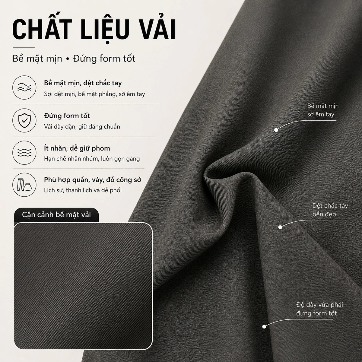 Quần Tây Nữ GUMAC Ống Suông Công Sở Thiết Kế Tối Giản Thanh Lịch Thời Trang LQG05071