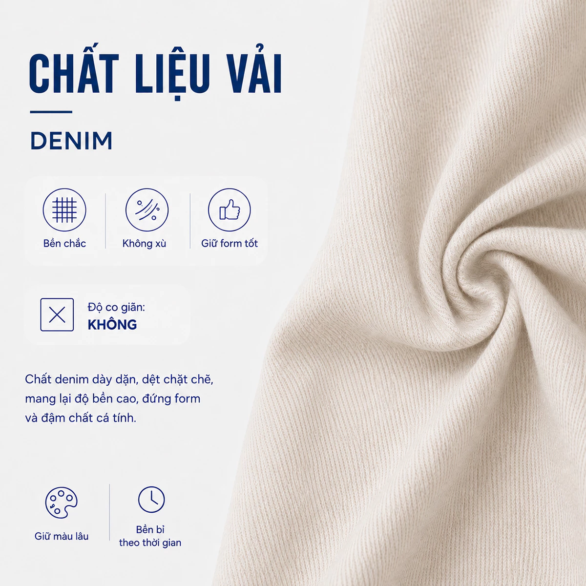 Quần jeans nữ GUMAC trắng ống suông thắng cơ bản jeans mềm dày dặn thoáng mát LQJF1102