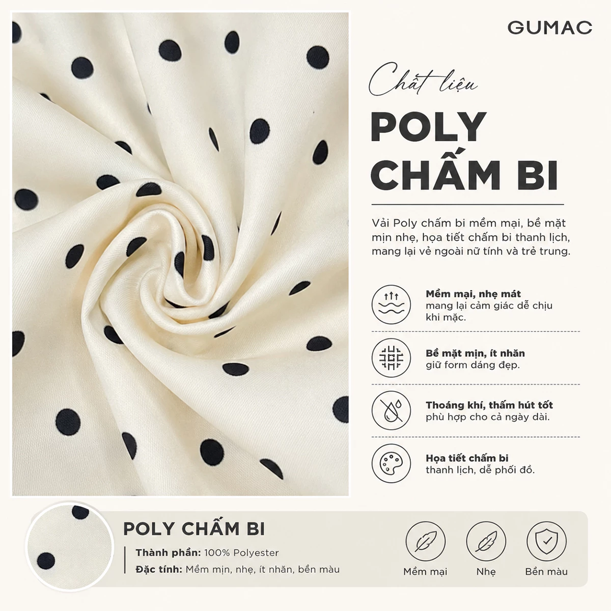 Áo Peplum Nữ GUMAC Áo Kiểu Cổ V Chấm Bi Xòe Nhẹ Tôn Eo Thanh Lịch Tôn Dáng LAG06044