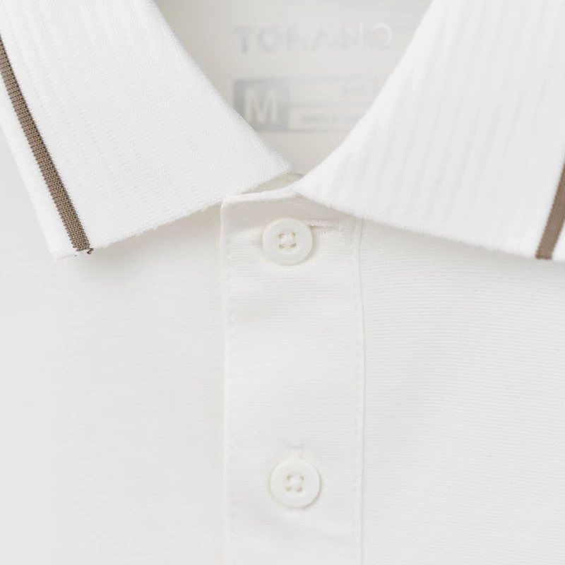 Áo polo nam SMART SIGNATURE POLO TORANO trơn bo kẻ ngắn tay, form chuẩn HSTP904
