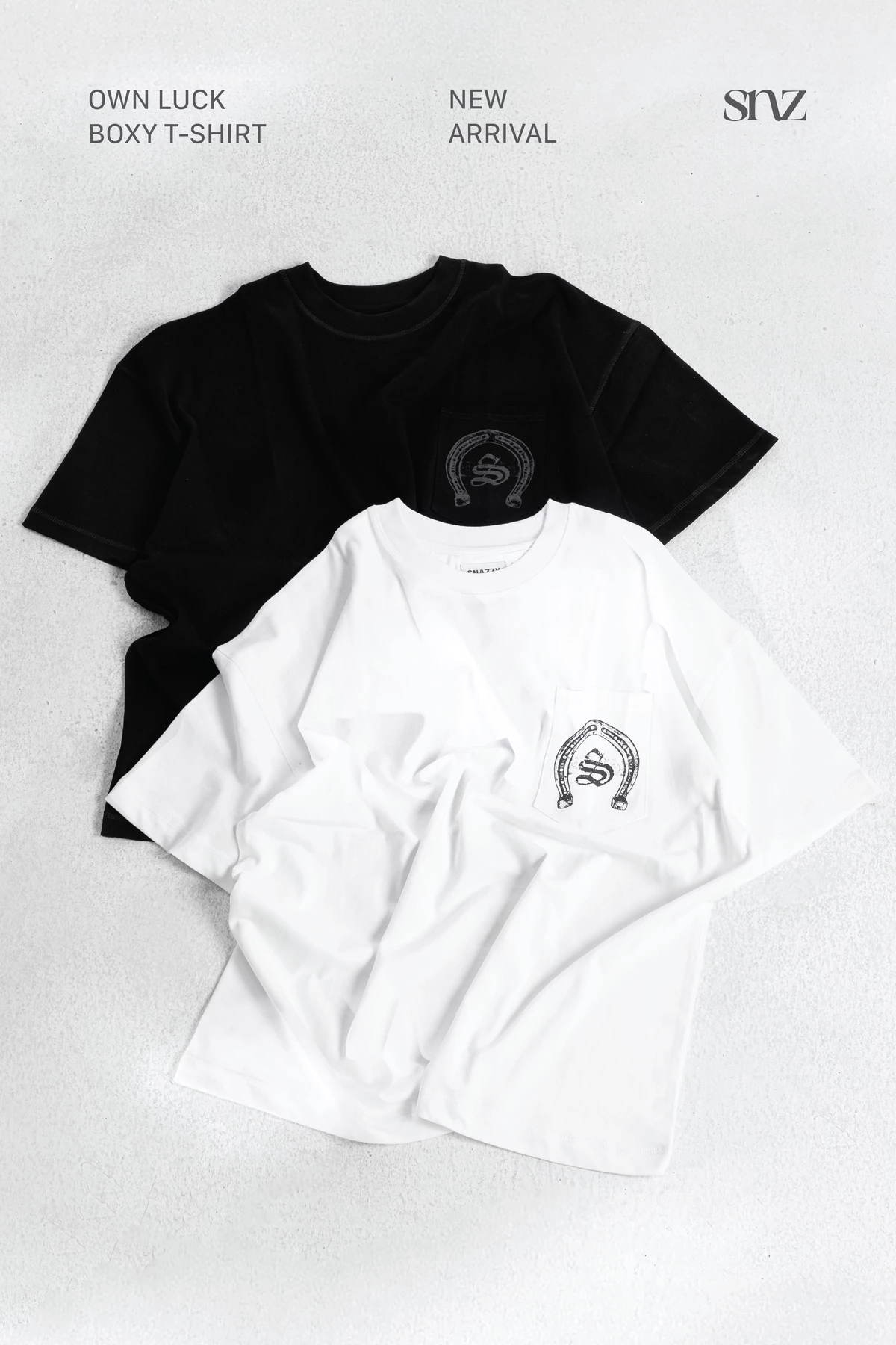 Áo Thun Boxy SNAZZY Unisex Nam Nữ Chất Liệu Cotton Chính Hãng - OWN LUCK BOXY