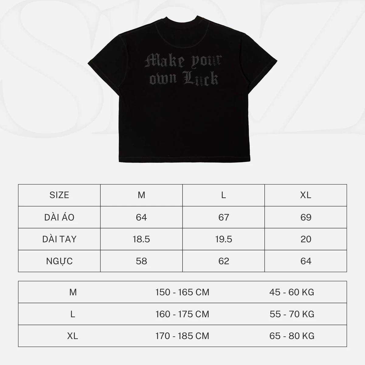 Áo Thun Boxy SNAZZY Unisex Nam Nữ Chất Liệu Cotton Chính Hãng - OWN LUCK BOXY