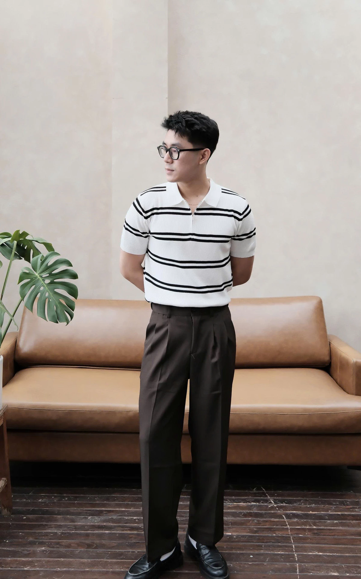 Quần Tây Nam SSSTUTTER Porter Crop Trouser Ống Suông Xếp Ly Form Regular Co Giãn Nhẹ