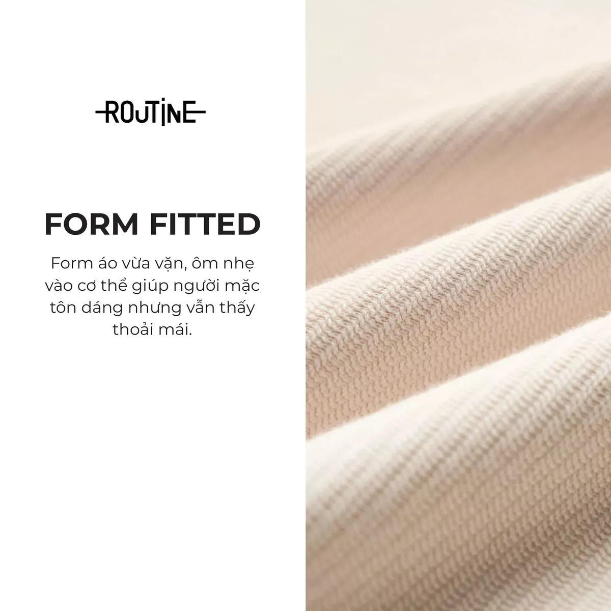 Áo Polo Tay Ngắn Nam Cổ Jacquard Form Fitted - Routine 10F25POL003