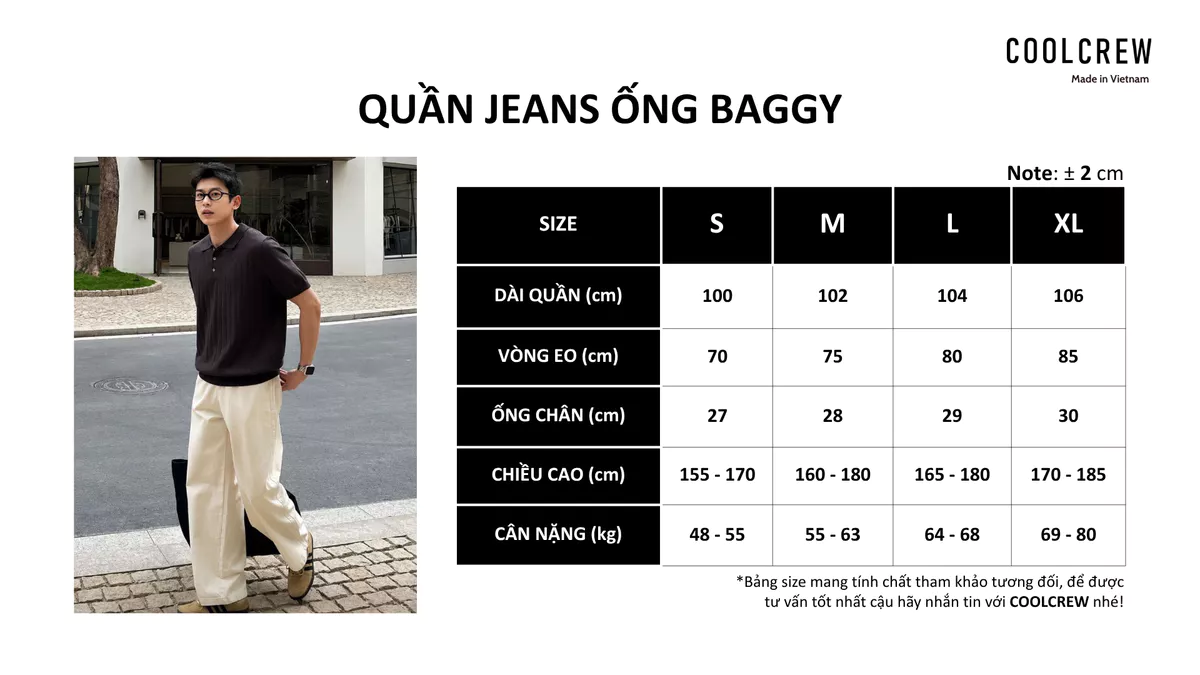 Quần Jeans Ống Baggy 𝐂𝐎𝐎𝐋𝐂𝐑𝐄𝐖 Unisex Nam Nữ Phong Cách Thời Trang Hàn Quốc QED127