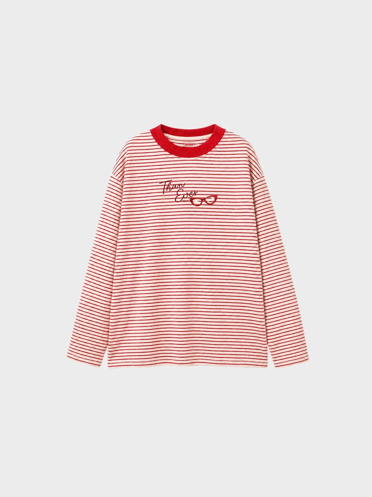 Áo Thun Sọc Tay Dài Pique Stripe LIMEORANGE