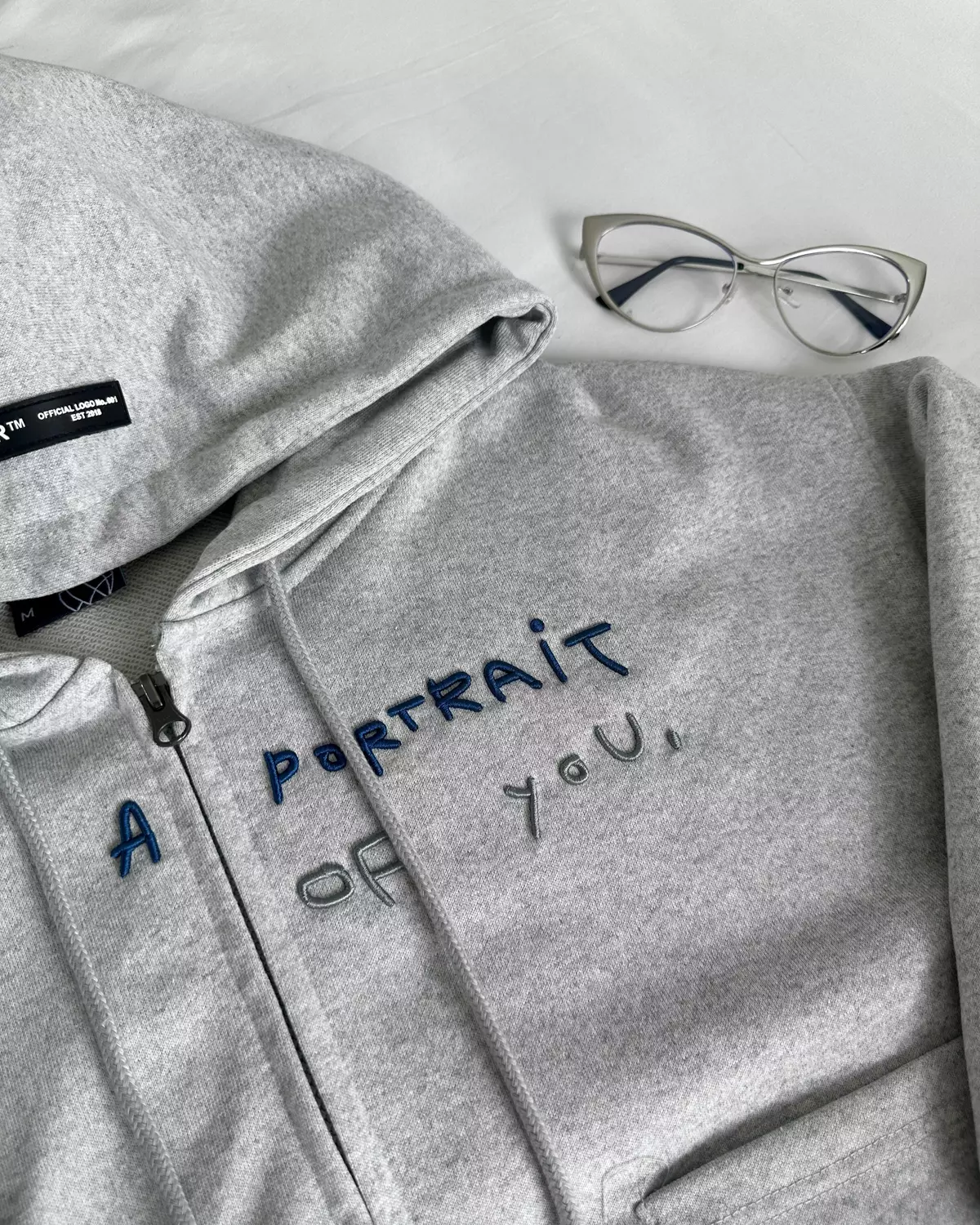 Áo Hoodie Zip Boxy PORTRAIT Cinder Form Đẹp, Local Brand Chính Hãng