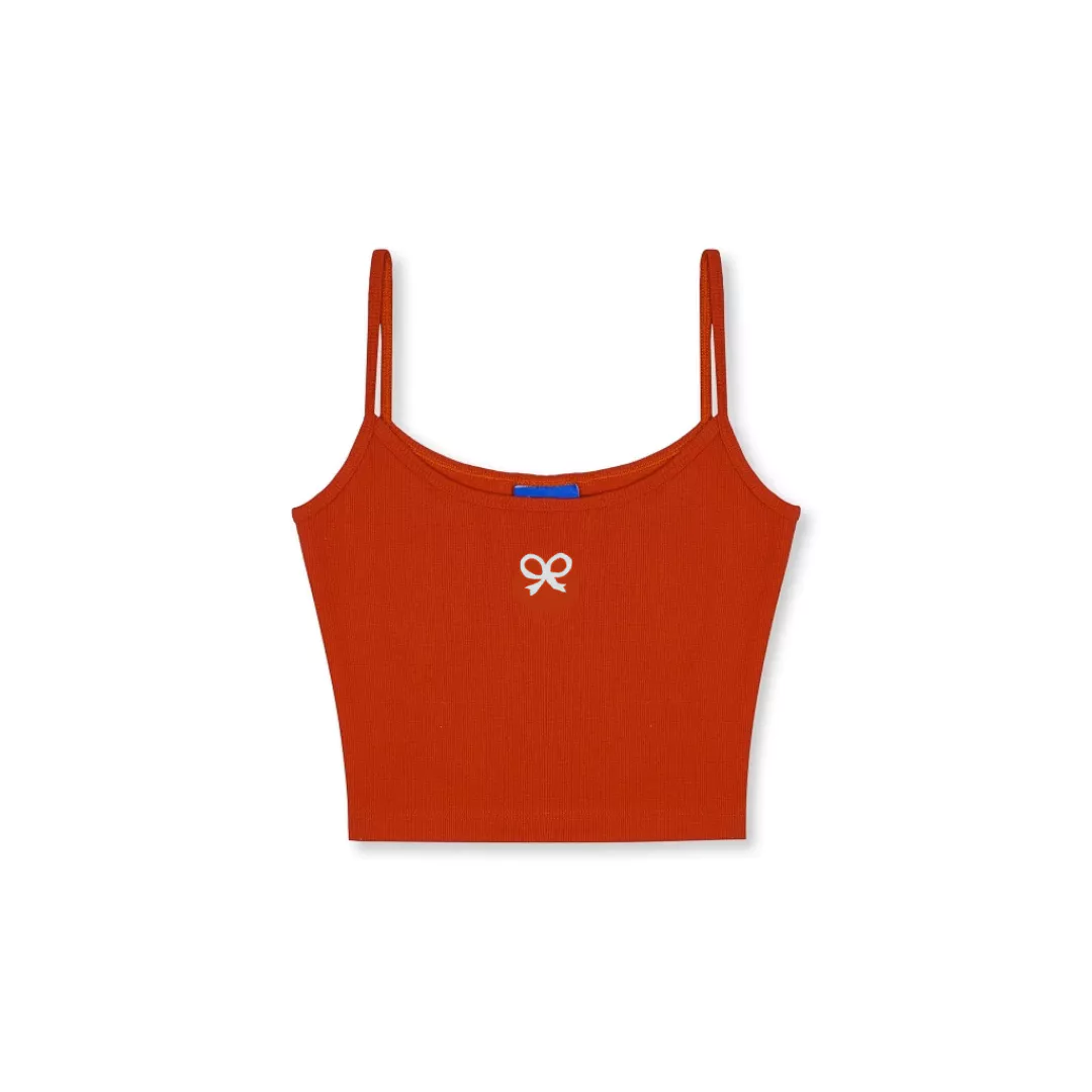Áo hai dây croptop nữ Vicolas thun gân co giãn thoáng mát tôn dáng - VICO13 [HÌNH THÊU RANDOM TRÊN ÁO]