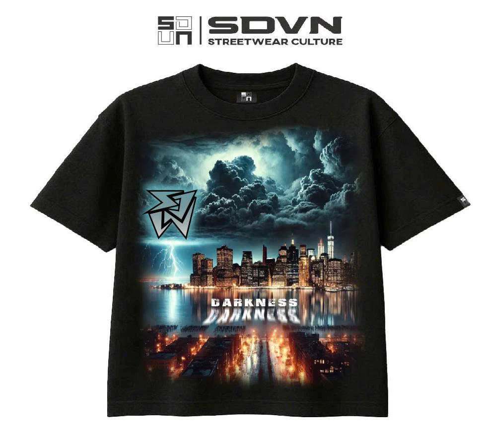 Áo Thun Form Big Boxy  "Urban Darkness " cotton 100%  Brand Chính Hãng SDVN UNISEX