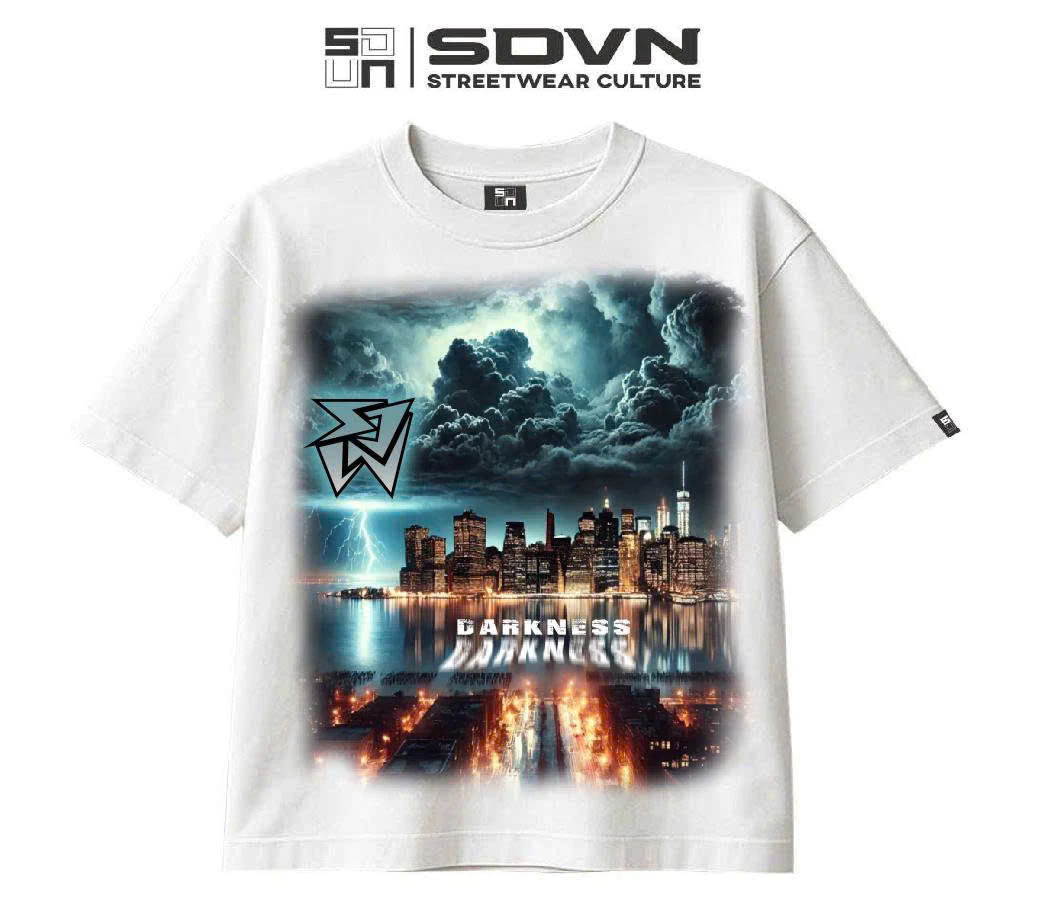 Áo Thun Form Big Boxy  "Urban Darkness " cotton 100%  Brand Chính Hãng SDVN UNISEX