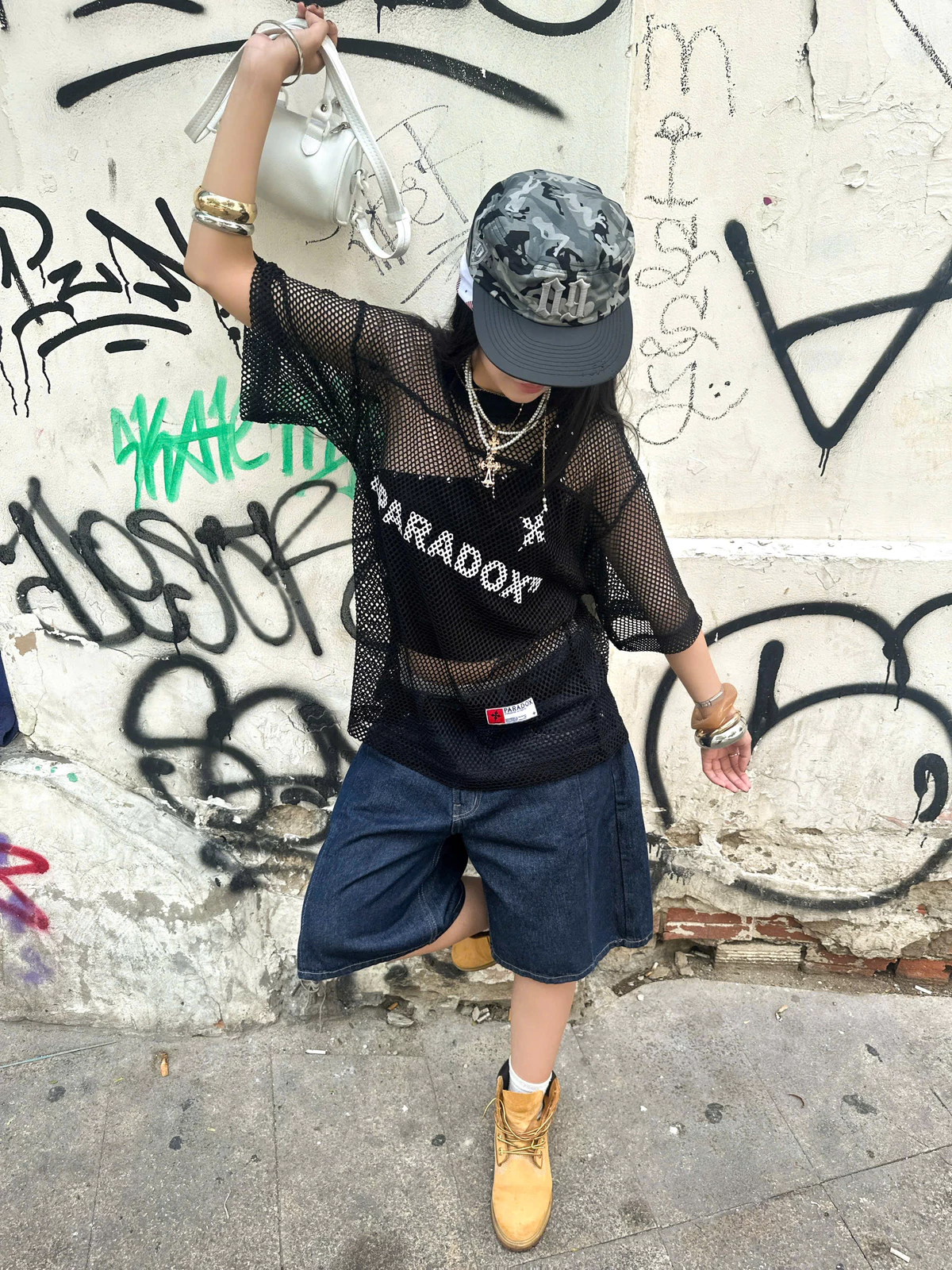 Áo thun MESH JERSEY lưới poly PARADOX AT5P0657