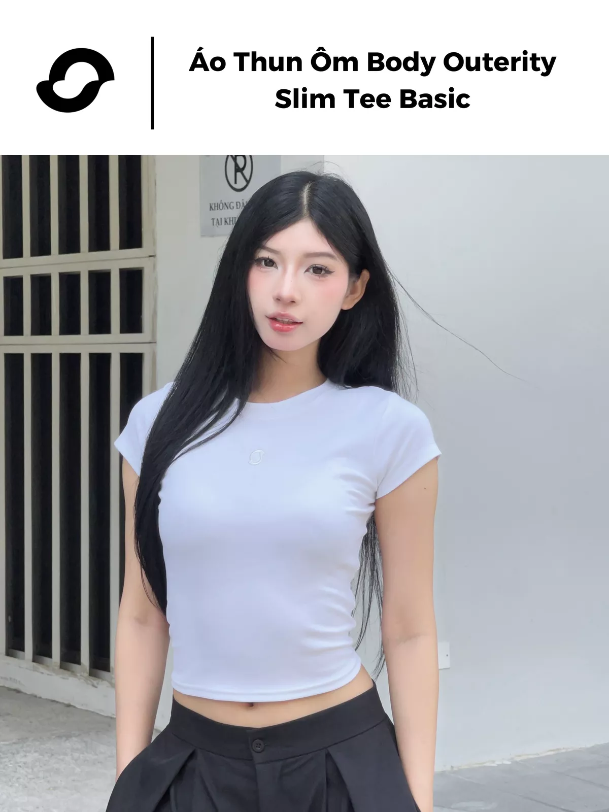 Áo Thun Ôm Body Outerity Slim Tee Basic Cotton Co Dãn Thời Trang Nữ