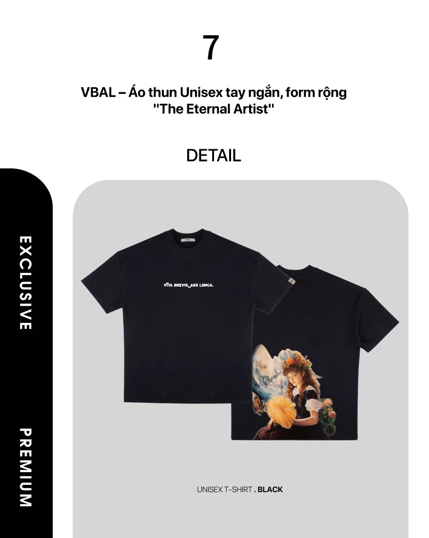 Áo thun phom rộng Nam Nữ LIME ORANGE VBAL T-shirt VU23151101