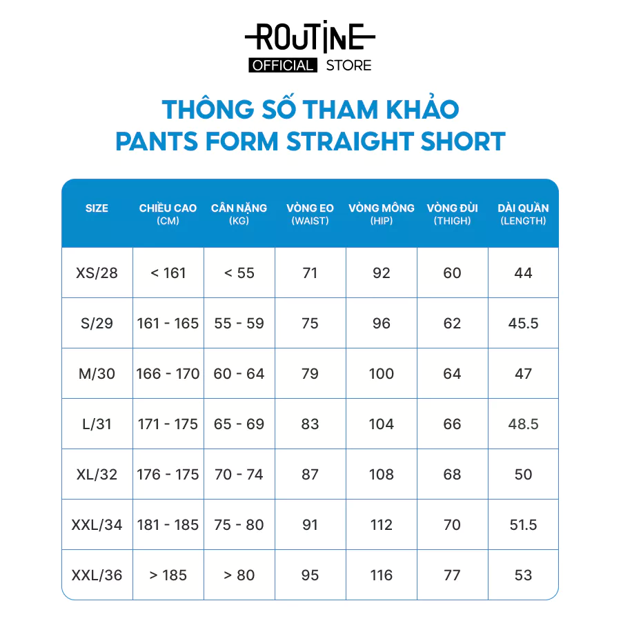 Quần Short Nam Túi Khoá Kéo Sườn Form Straight - Routine 10F25PSH004