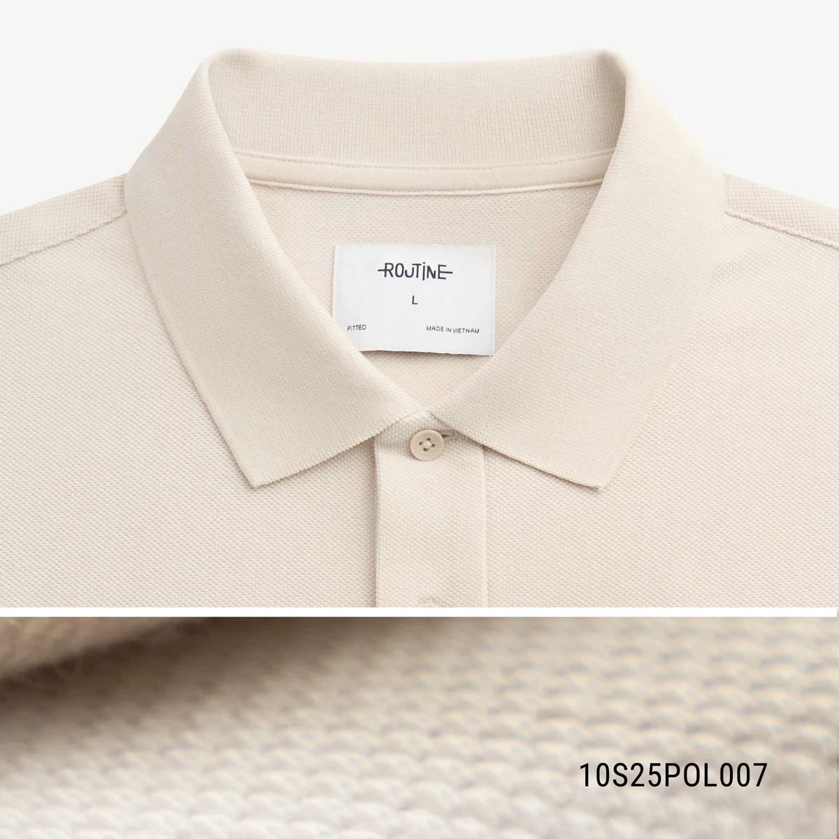 Áo Polo Nam Tay Ngắn Logo Silicon Form Fitted - Routine 10S25POL007