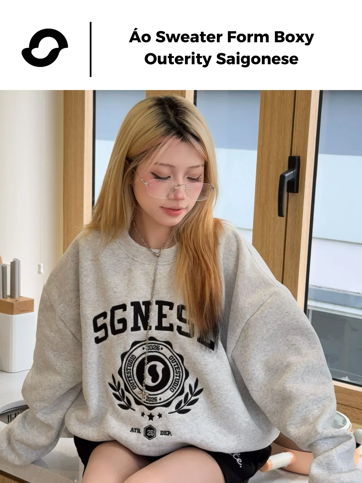 Áo Sweater Outerity Saigonese Form Boxy / Nỉ Bông Dày Dặn Unisex Nam Nữ