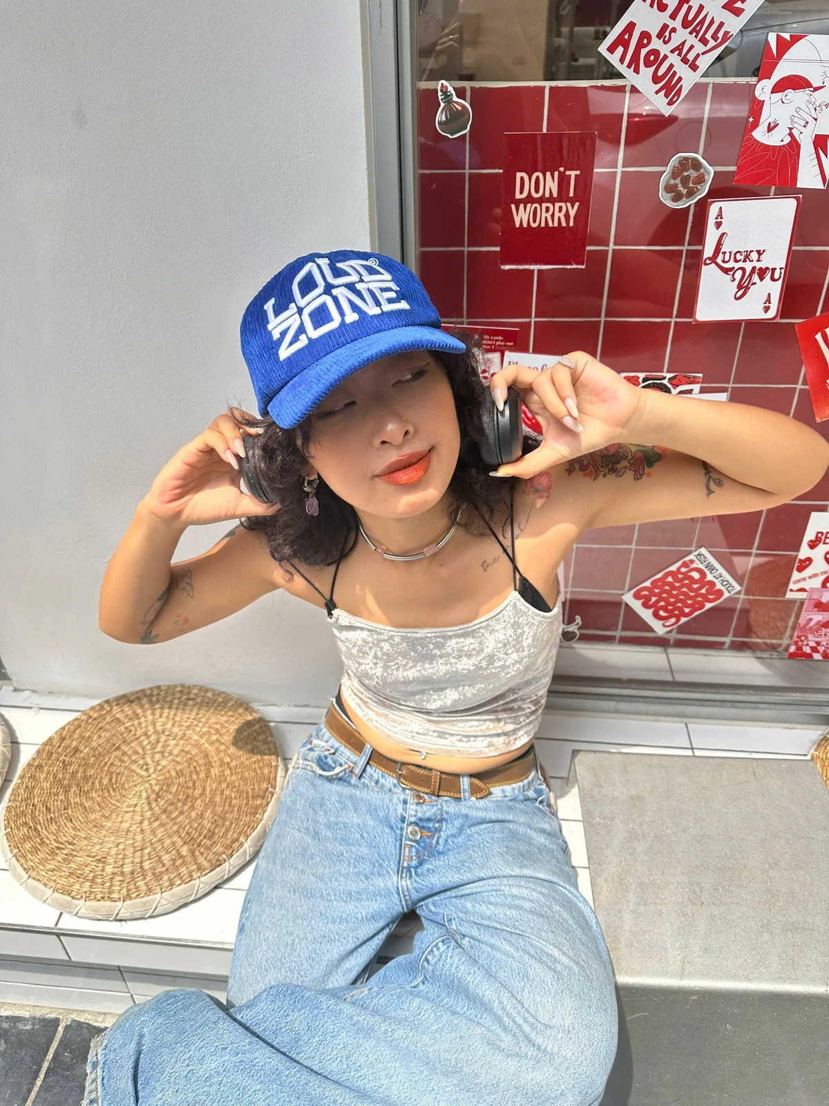 Mũ lưỡi trai ClownZ Loudzone Corduroy Logo Cap nam nữ nón hat local brand