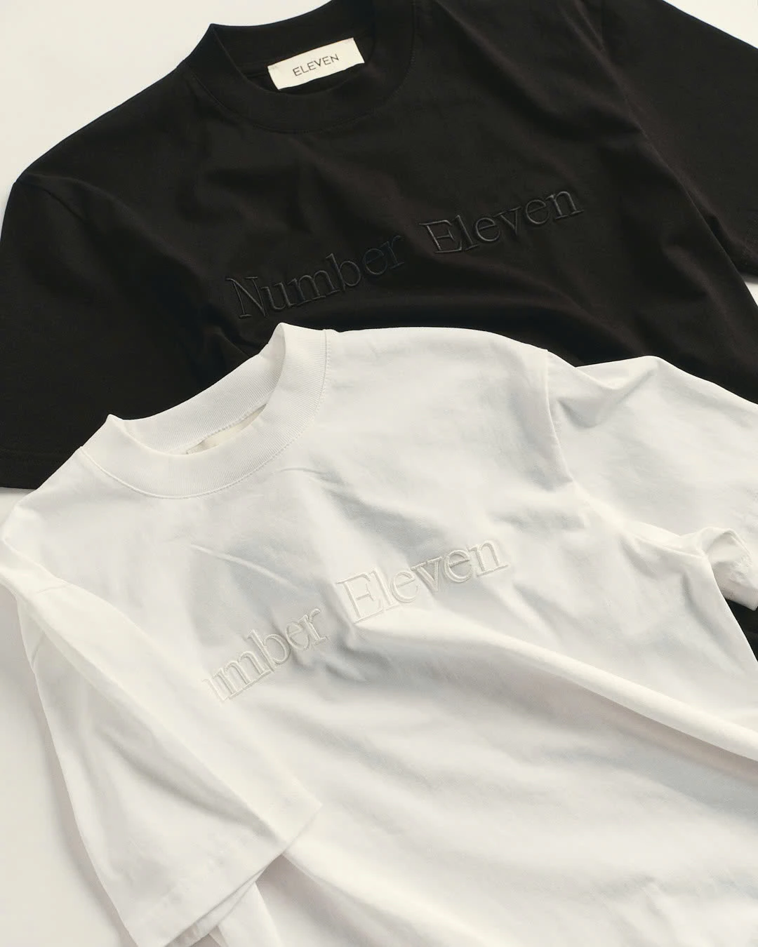 Eleven - Áo Thun Unisex Nam Nữ Thêu Number Eleven | Màu Trắng