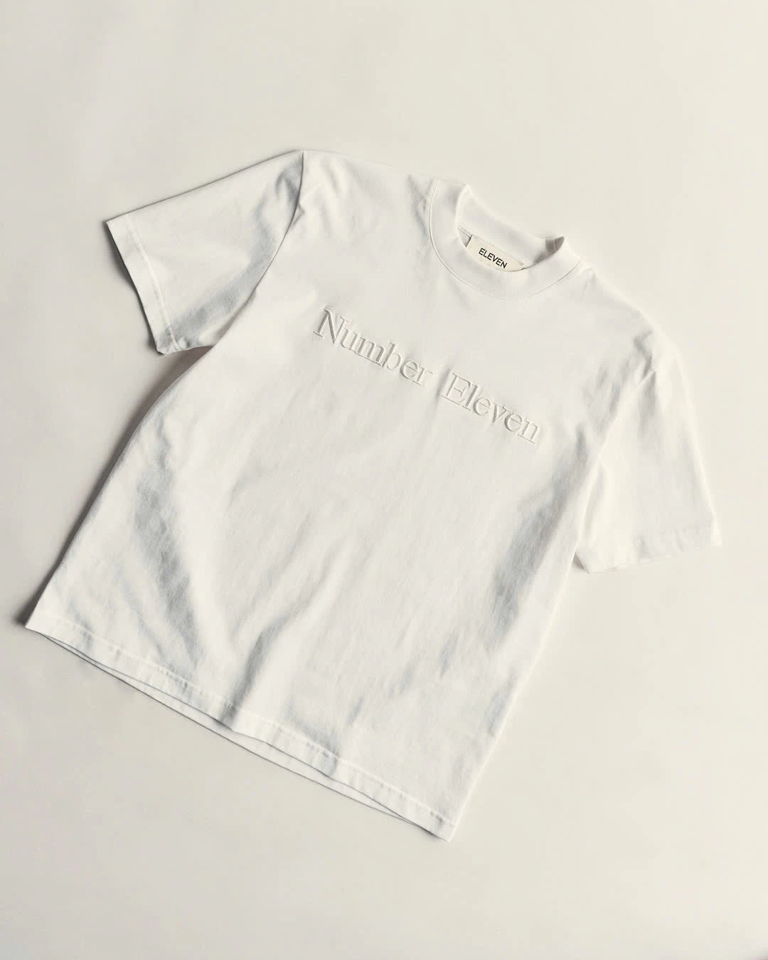 Eleven - Áo Thun Unisex Nam Nữ Thêu Number Eleven | Màu Trắng