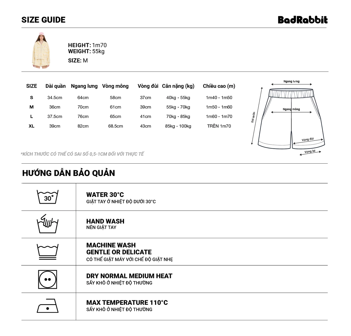 Quần Ngắn Summer Rabbit Short - Just Feel Collection - Local Brand Chính Hãng