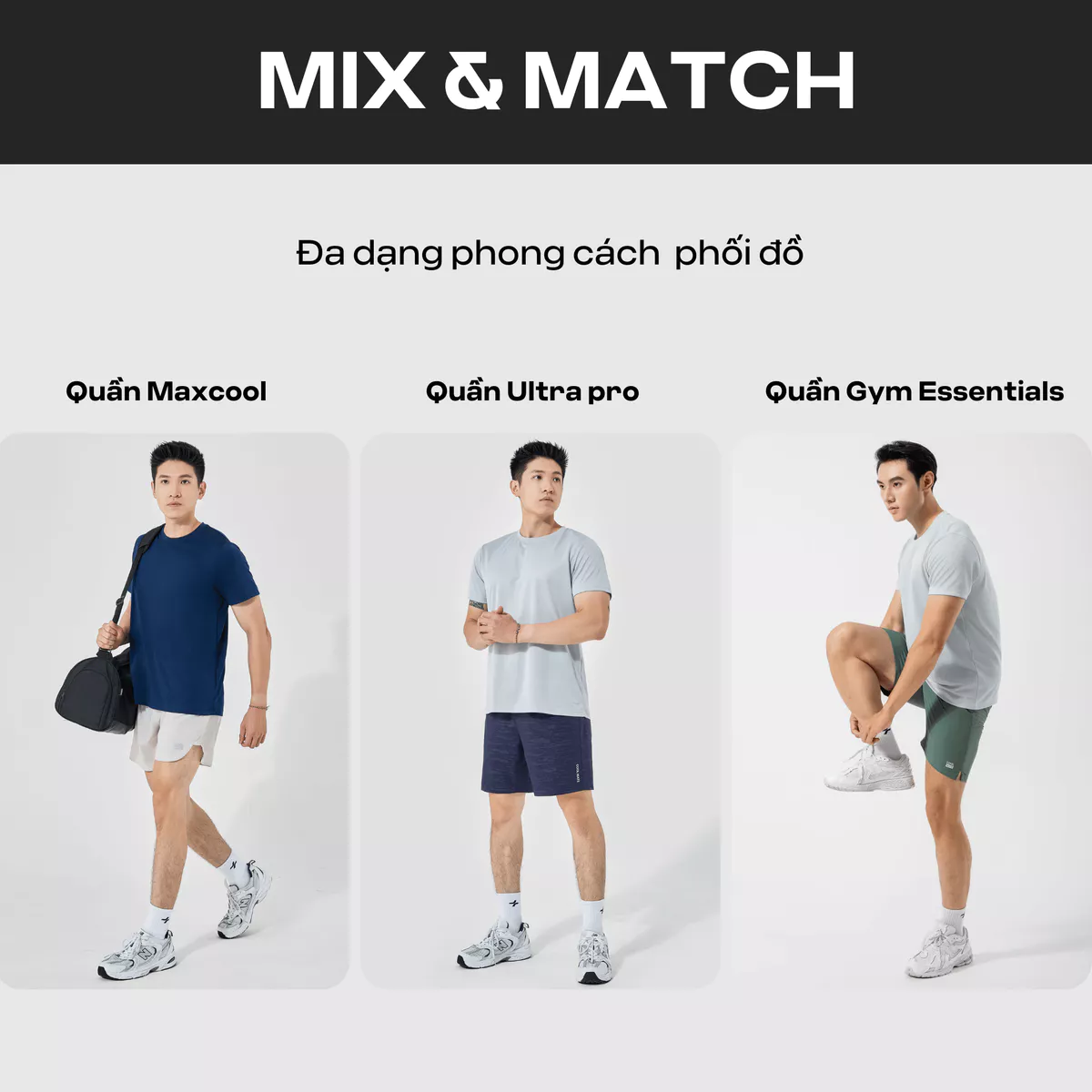 Áo thun nam thể thao tập Gym, Tennis, Pickleball Coolmate Basics thoải mái, thấm hút, nhanh khô