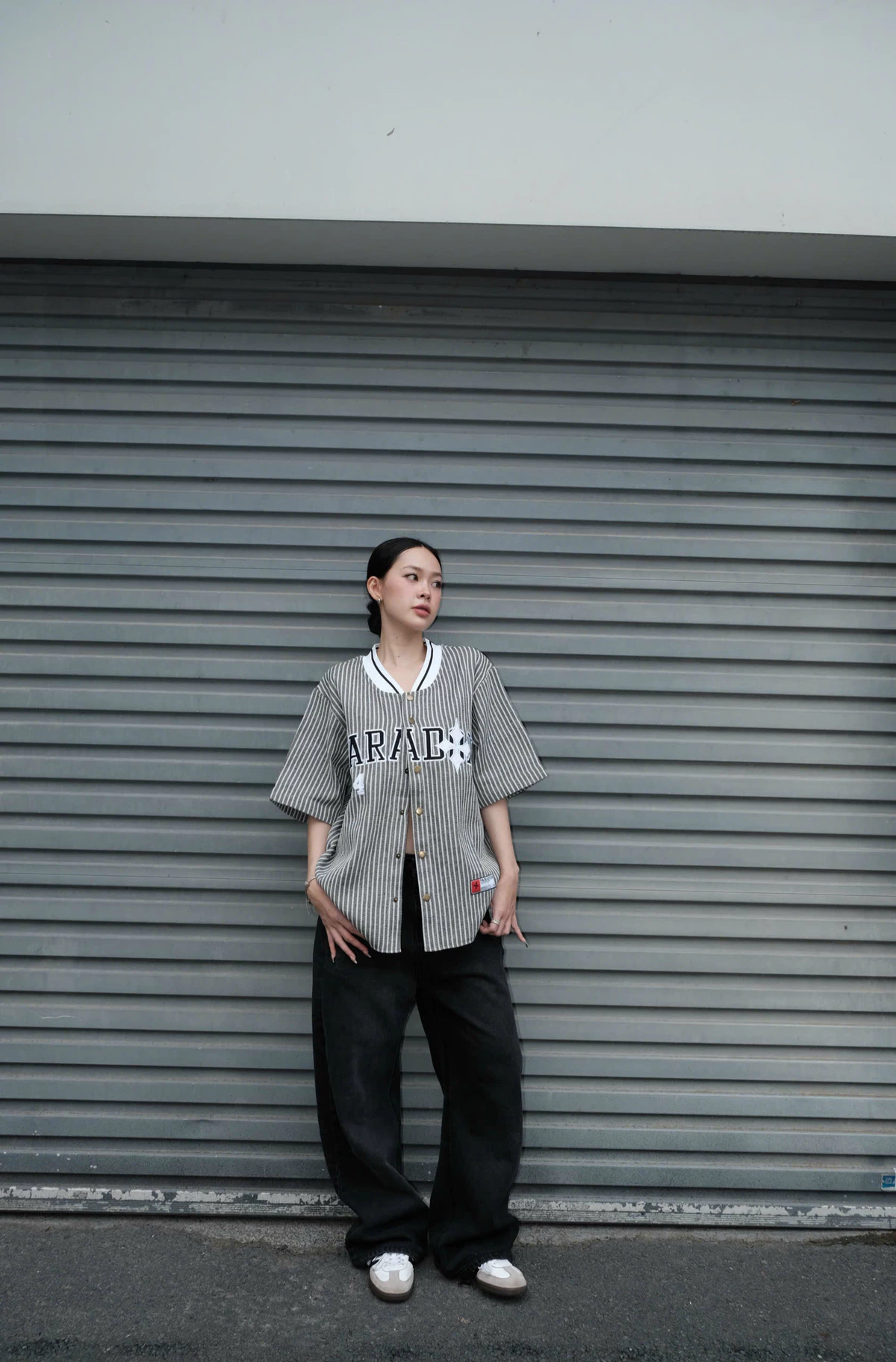 Áo sơ mi PARADOX BASEBALL 84 JERSEY SHIRT cotton poly PARADOX SM5P0714