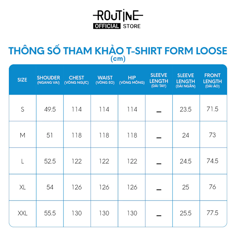 Áo Thun Tay Ngắn Nam In Ngực Form Loose - Routine 10F25TSS035