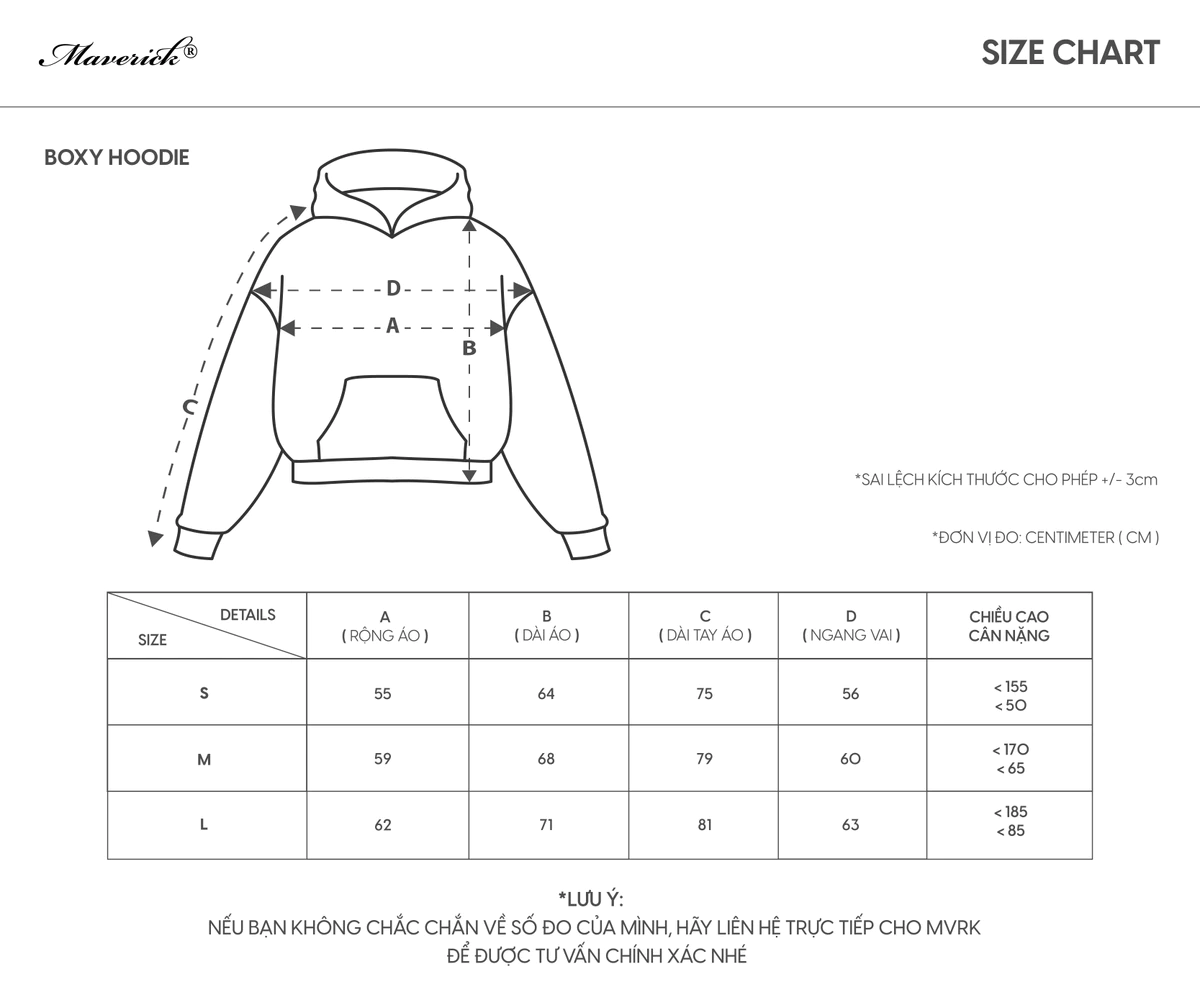 Áo Hoodie MVRK Initial Unisex Boxy 440GSM Chất Nỉ Chân Cua Dày Dặn Chống Nắng Thoáng Mát