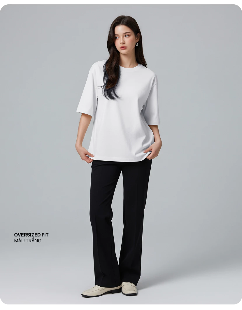 Áo Thun Nam Nữ Phom Rộng LIME ORANGE Basic Plus 5 Oversize LU25011001