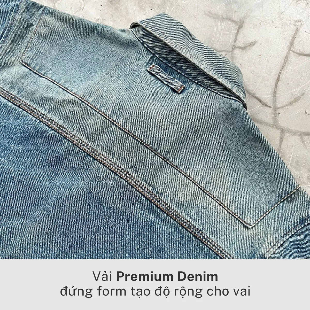 Áo Sơ Mi Oversized SNAZZY Unisex Chất Liệu Denim Chính Hãng - ARCTIC FLOW