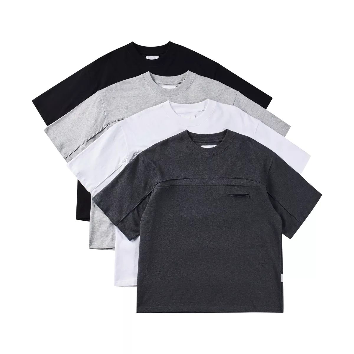 Áo Thun Trơn Có Túi Mổ Tay Ngắn Basic Unisex LIDER ORIGINAL BOXY TEE