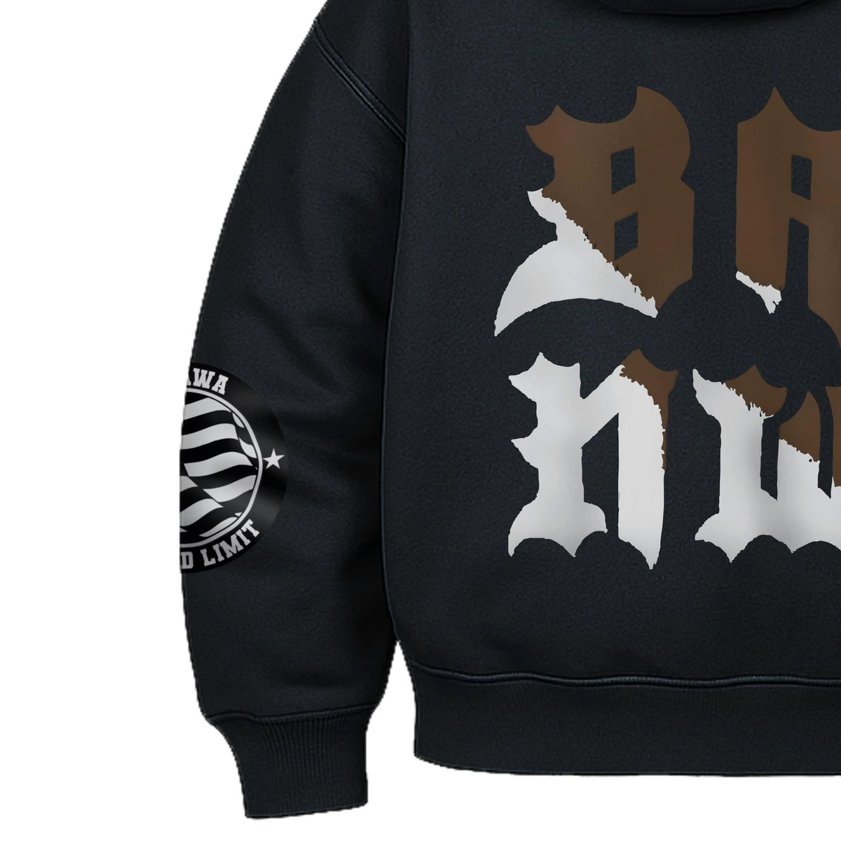 Áo Ninja Hoodie Nỉ Bông Unisex Banawa - Zip Hoodie Badass Monogram | Local Brand Chính Hãng