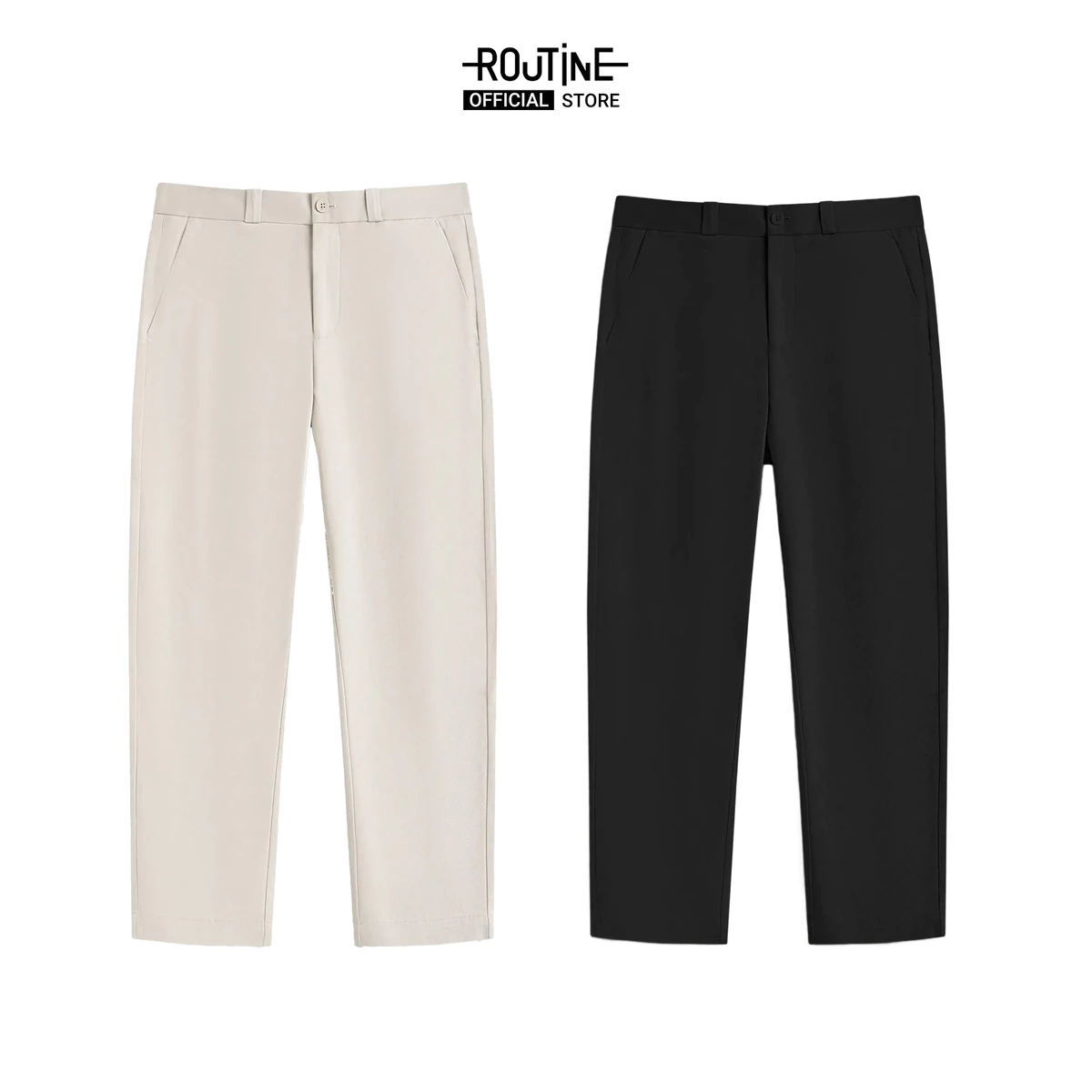Quần Kaki Nam Dài Form Slim Cropped - Routine 10F24PCA005R1