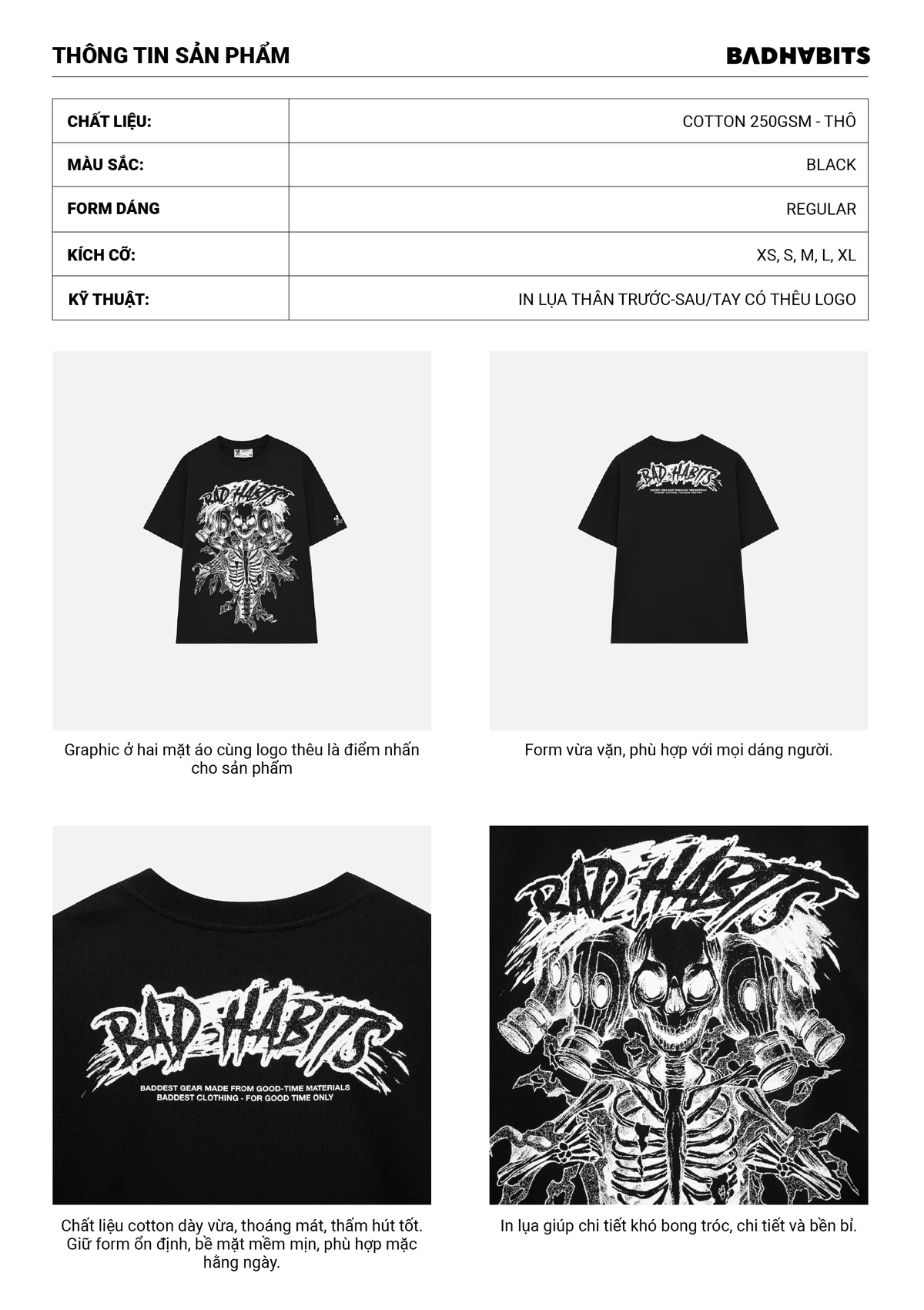 Áo Thun Hydra Bone Tee - Ss22 Collection - Local Brand Chính Hãng