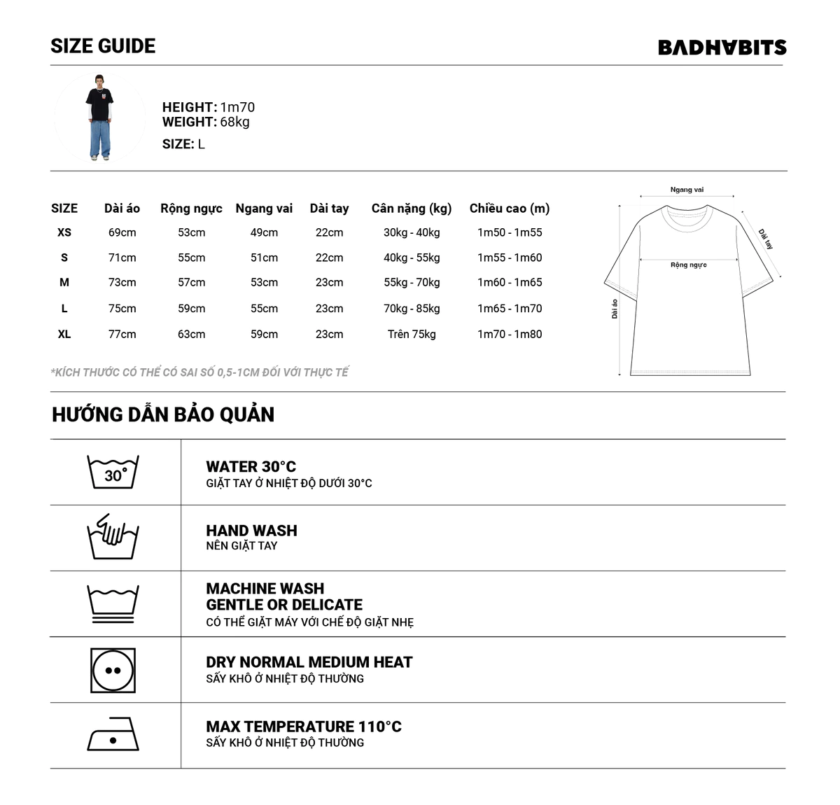 Áo Thun Bad Icon Tee - Su23 Collection - Local Brand Chính Hãng