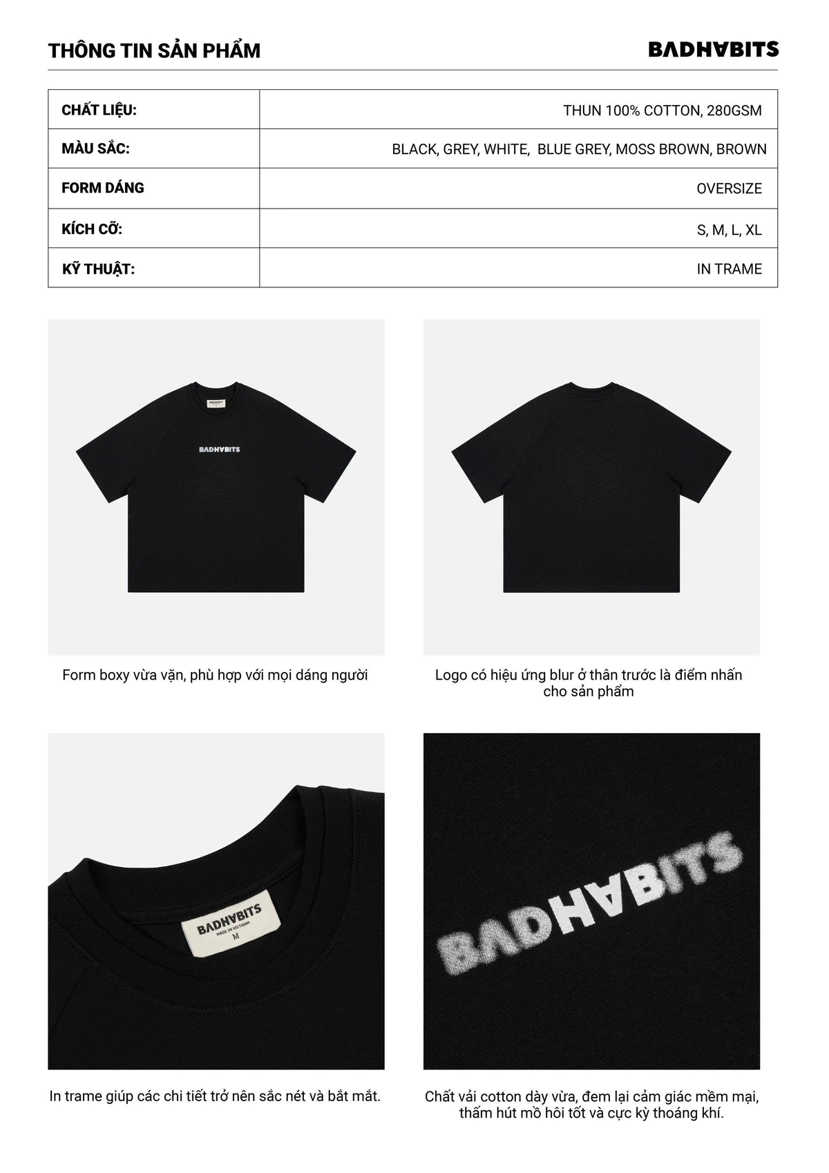 Áo Thun Classic Boxy Tee - Local Brand Chính Hãng