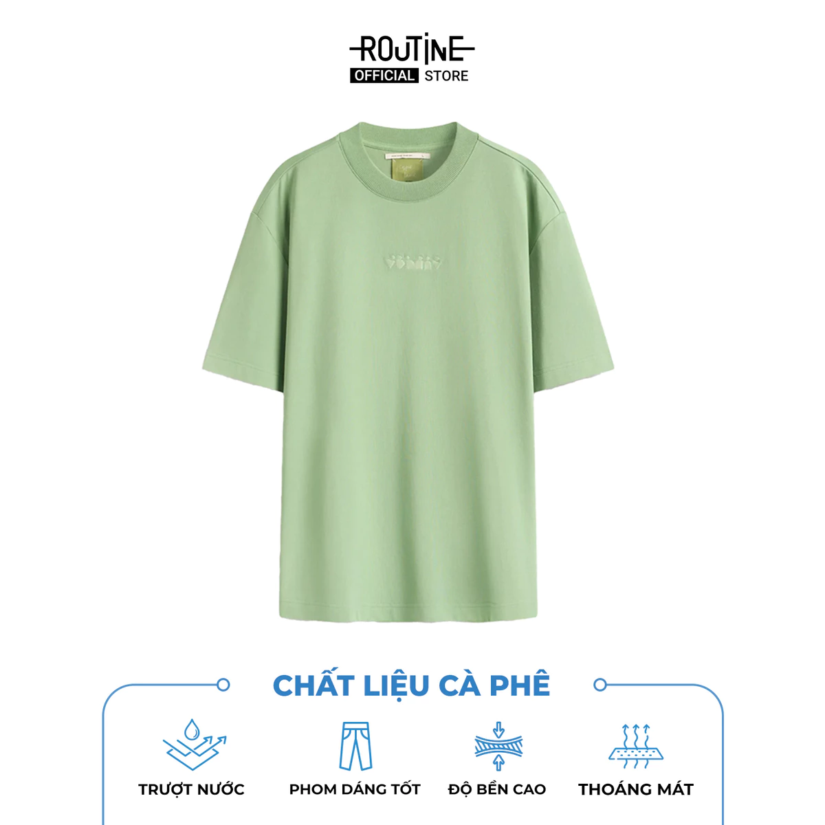 Áo Thun Tay Ngắn Vải S.Café Thêu Icon Form Loose - Routine 10S25TSS008