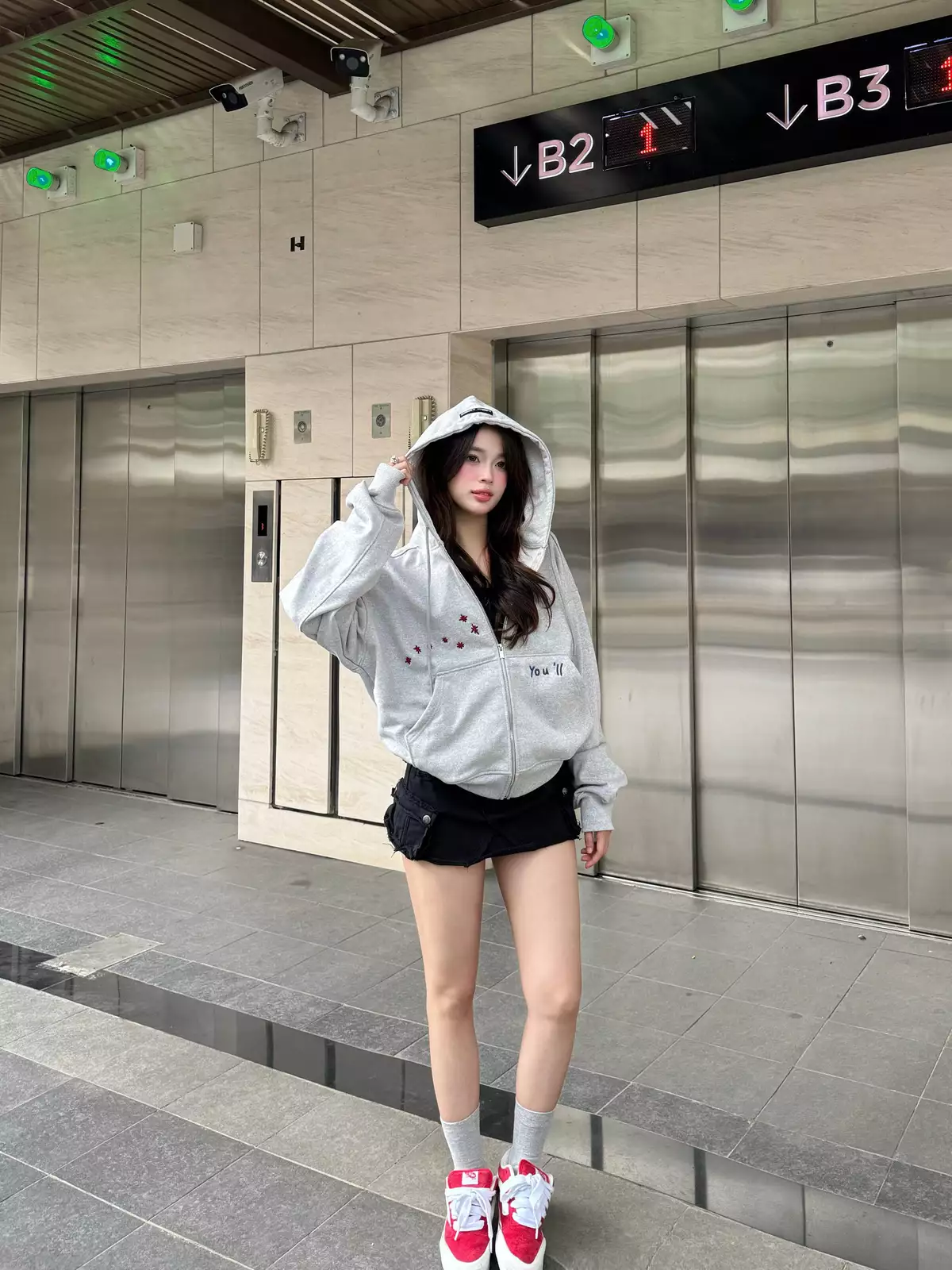 Áo Hoodie Zip Boxy WITHIN Cinder Form Đẹp, Local Brand Chính Hãng