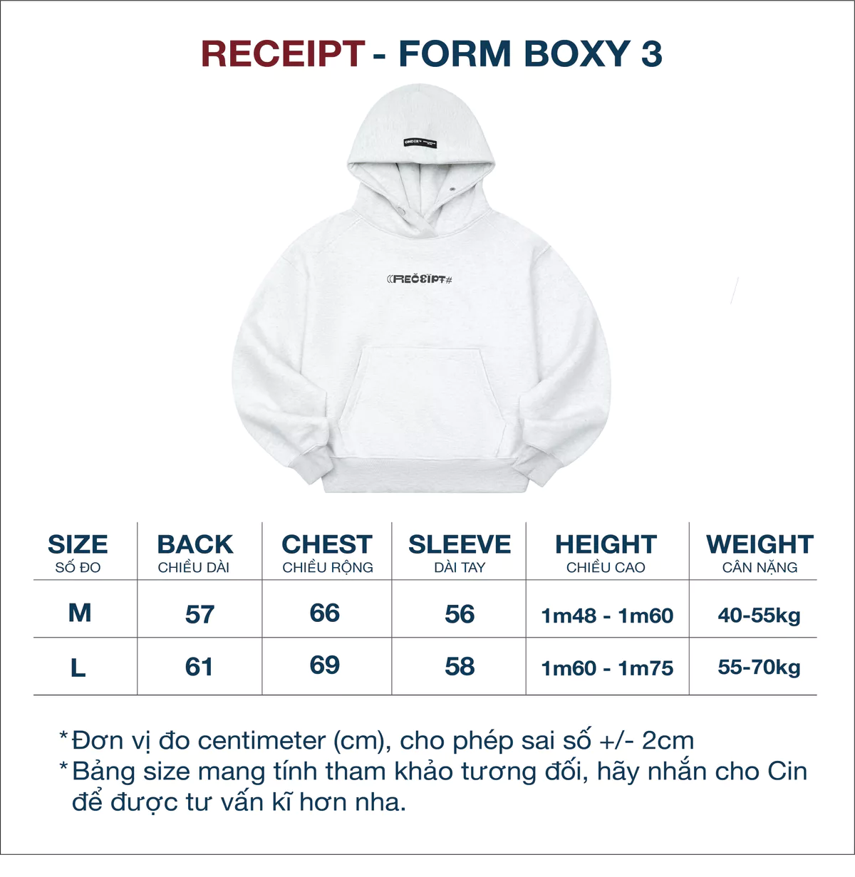Áo Hoodie Boxy RECEIPT Cinder Form Đẹp, Local Brand Chính Hãng