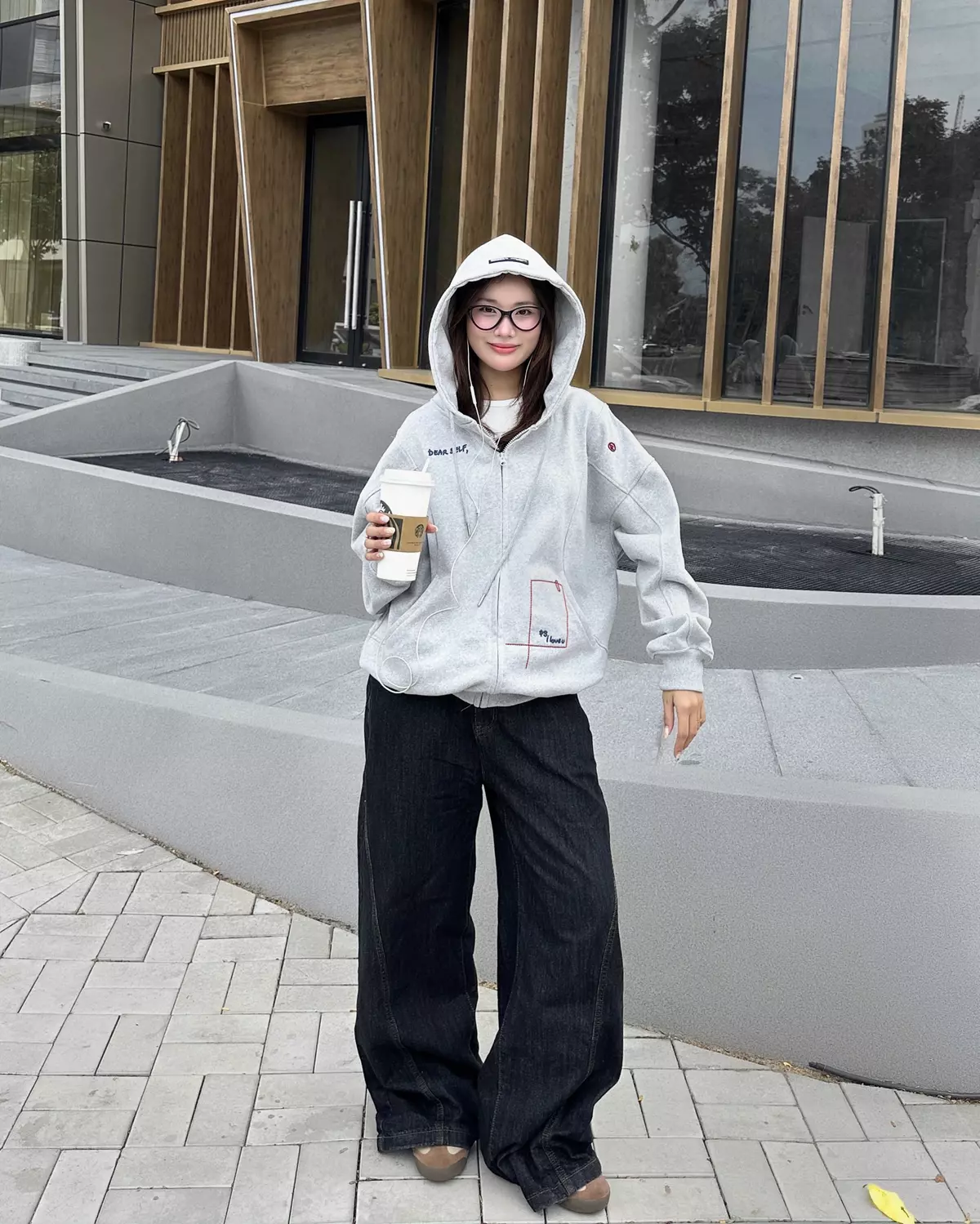 Áo Hoodie Zip DEAR ME Cinder Form Rộng Oversize, Local Brand Chính Hãng
