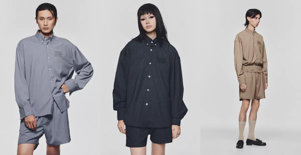 Áo Sơ Mi Tay Dài Kẻ Caro Unisex LIDER LAIDBACK CHECK SHIRT
