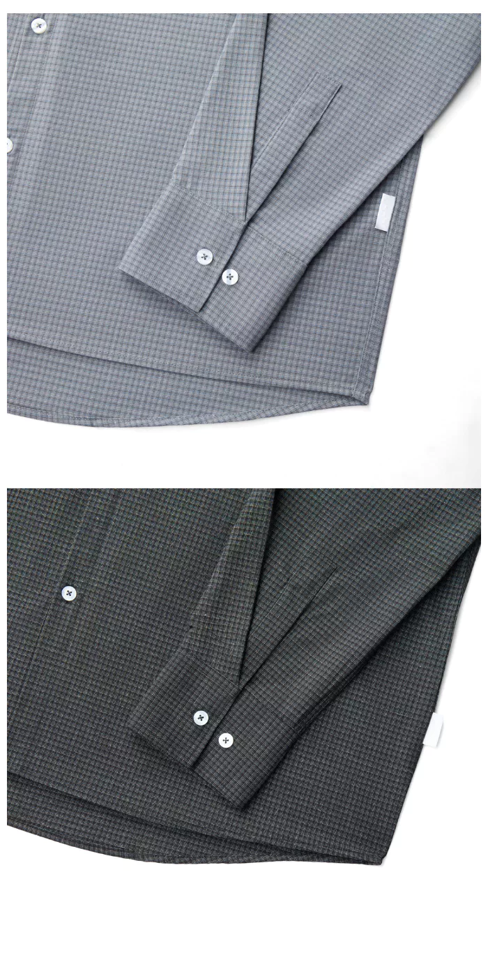 Áo Sơ Mi Tay Dài Kẻ Caro Unisex LIDER LAIDBACK CHECK SHIRT