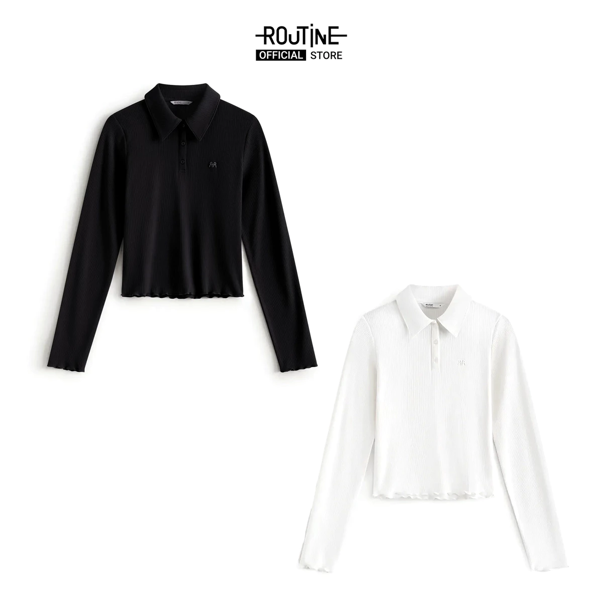 Áo Polo Tay Dài Nữ Form Fitted - Routine 10F25POLW002