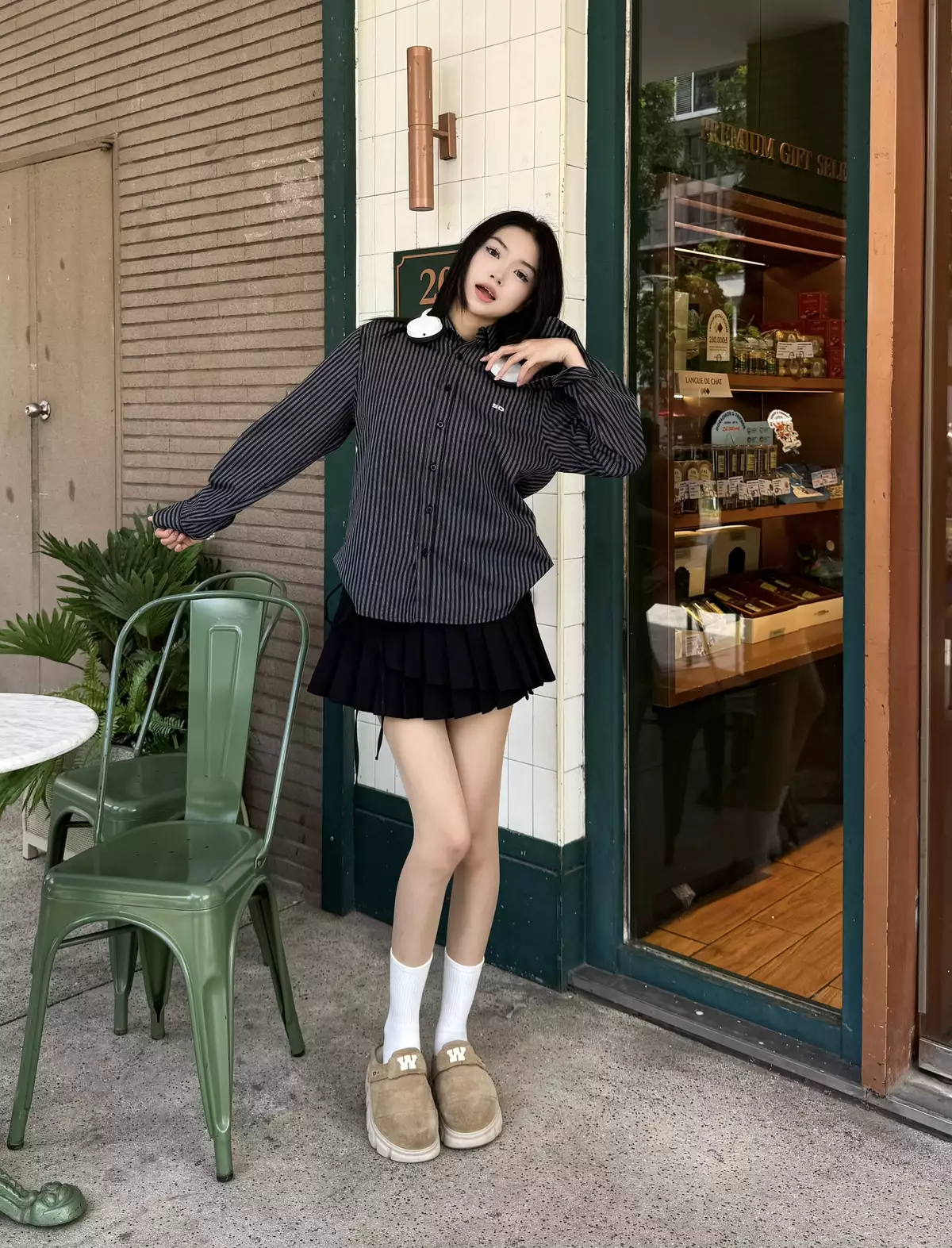 Áo sơ mi dài tay METRO STRIPE Unisex Nam Nữ - Thiết kế phong cách đường phố - Brand chính hãng SDVN