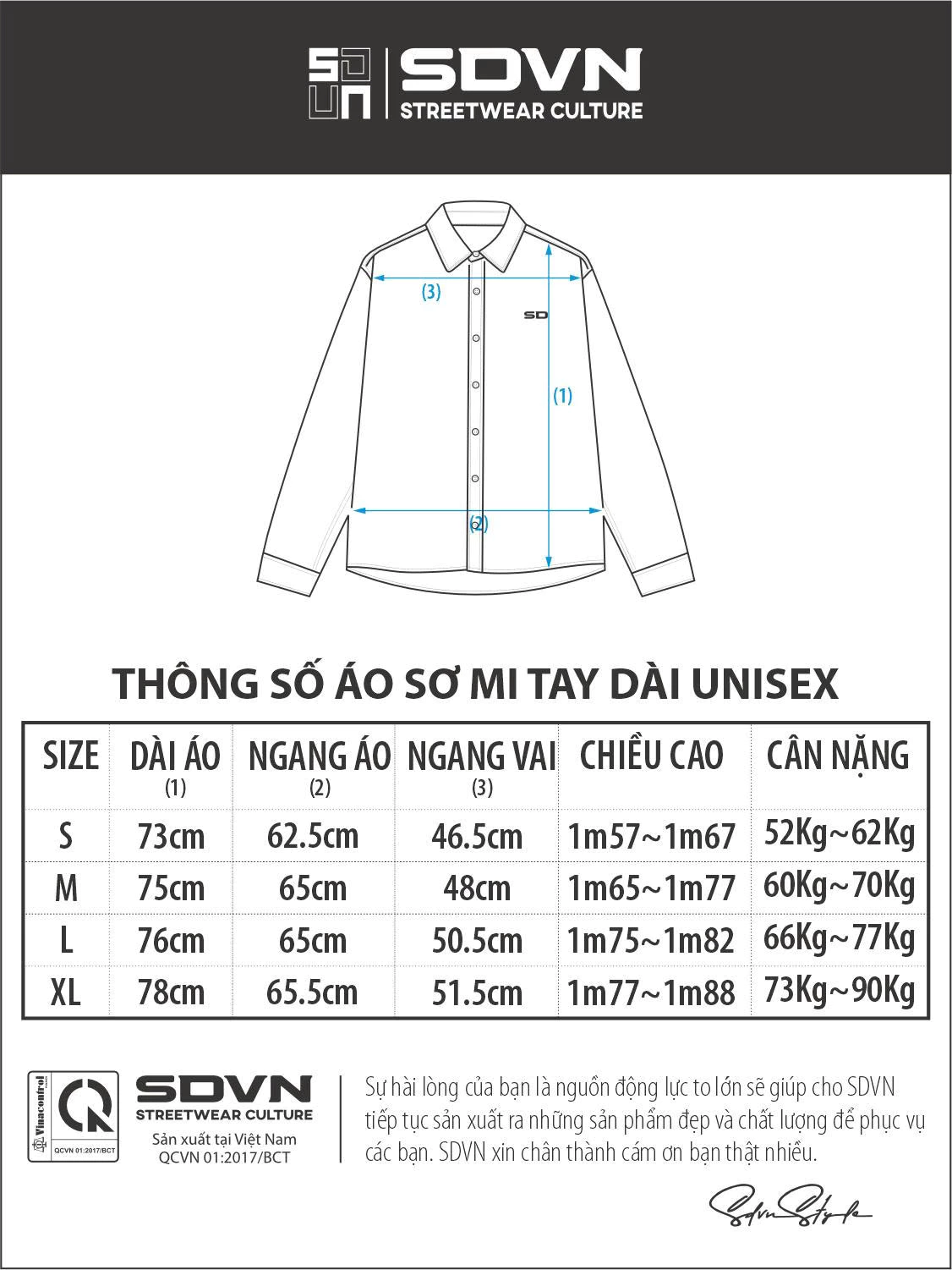 Áo sơ mi dài tay METRO STRIPE Unisex Nam Nữ - Thiết kế phong cách đường phố - Brand chính hãng SDVN