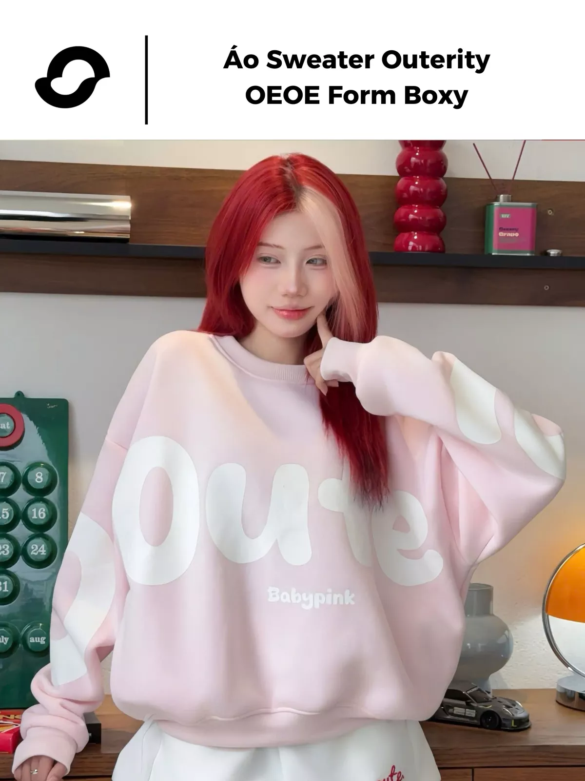 Sweater Outerity OEOE Form Boxy / Nỉ Bông Dày Dặn Unisex Nam Nữ